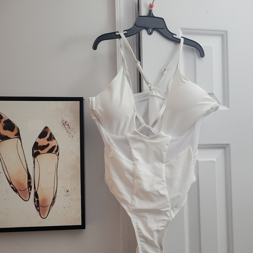 White swimsuit